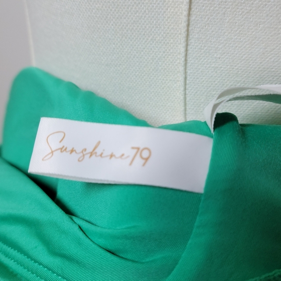 Sunshine 79 Gypset Solids High Neck One Piece Swimsuit - Seagreen - Size 12 - Picture 8 of 10